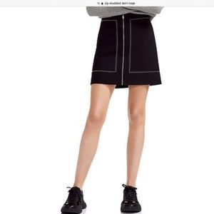 Maje jupe courte studded mini skirt